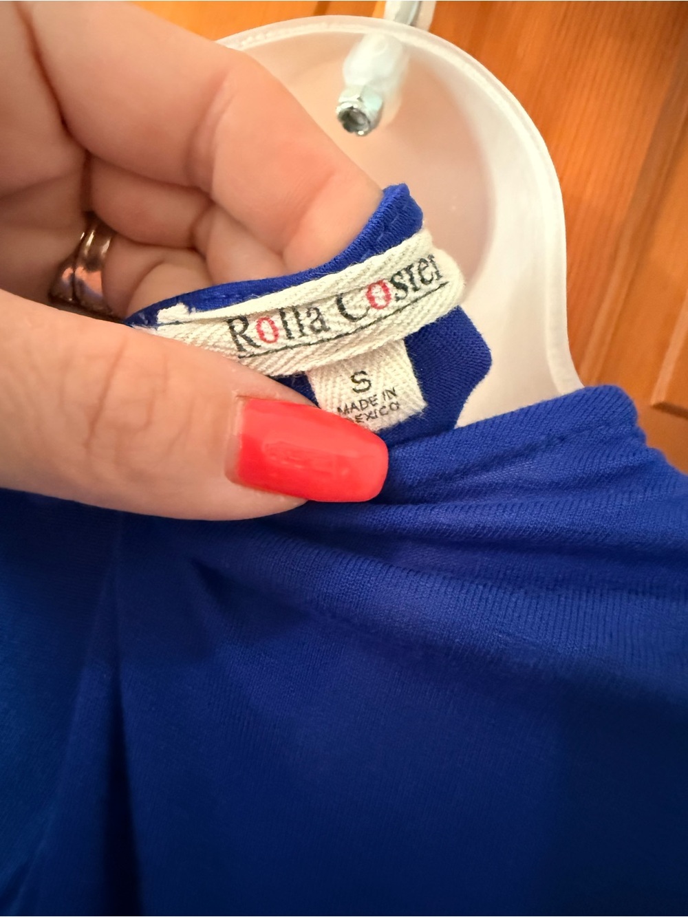 Rolla Coster Royal Blue High-Low Wrap Maxi Dress - Picture 3 of 3